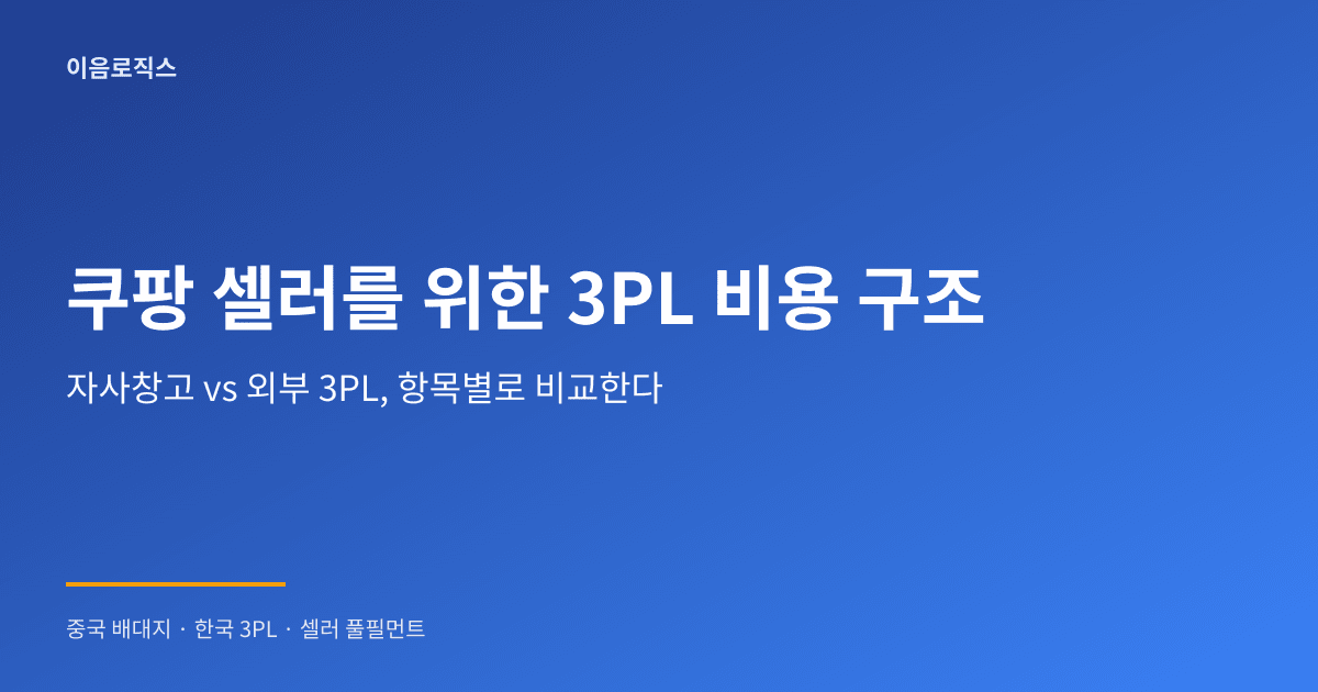 3PL 비용 구조 인포그래픽 1